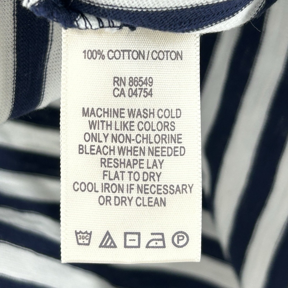 Tommy Bahama Breton Stripe Relax Top Women Size Small Blue White Summer NEW - Picture 4 of 9